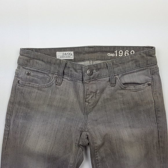 Gap 1969 Always Skinny Jeans, Gray Carnelian - Picture 4 of 6